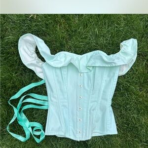 Corset Story Mint Green Corset Top